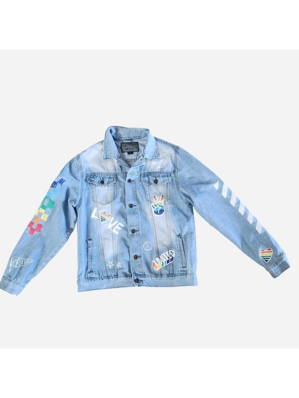 Women's Blue and Multi Jacket